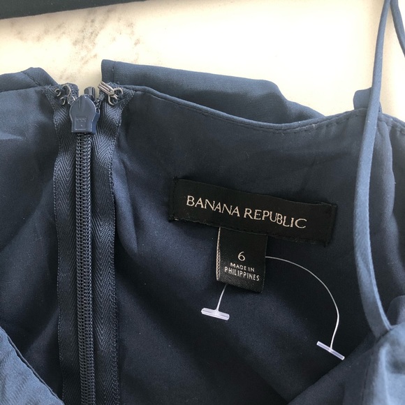 Banana Republic Navy Blue Maxi Dress Size 6 - Picture 3 of 3